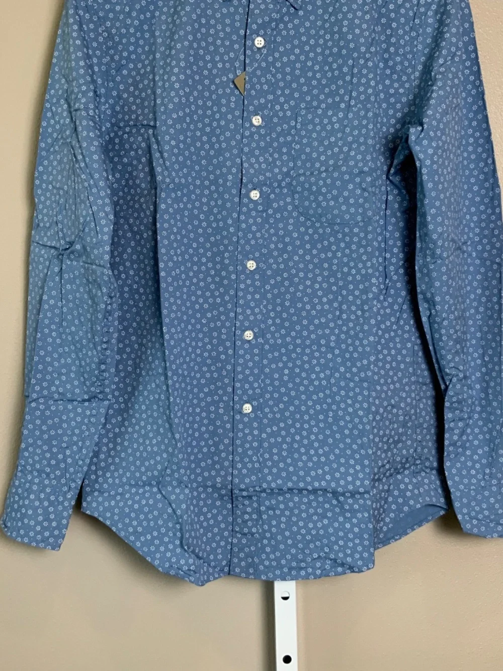 J. Crew Slim Stretch Secret Wash Cotton Poplin Button Down Shirt in Daisy